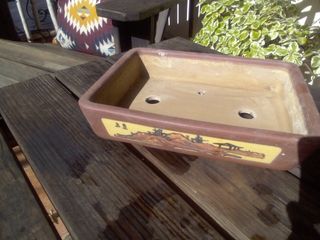 Lote 3 macetas bonsai cerámica