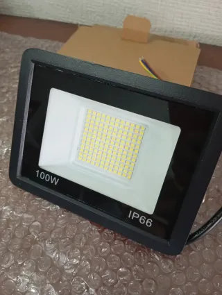 5 FOCOS LED 100W IP66 Negro