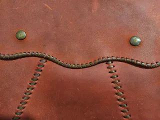 Mochila piel Vintage Roja