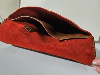 Mochila piel Vintage Roja