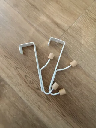 Percheros de puerta metal y madera