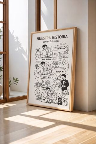 Cuadro “Nuestra Historia” totalmente personalizado