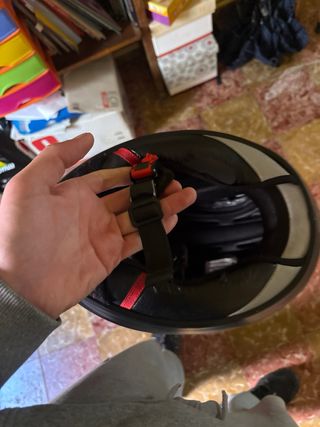 Casco de moto negro 130R