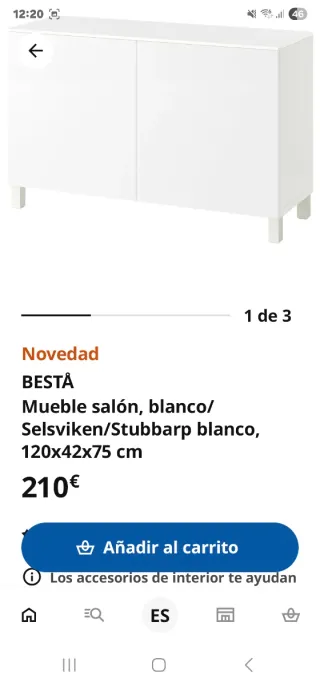 Mueble Besta Ikea Blanco