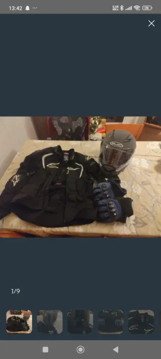 Casco HJC F70 Talla 2XL Negro