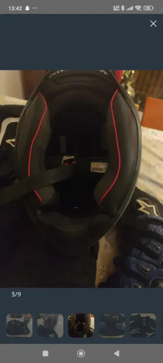 Casco HJC F70 Talla 2XL Negro