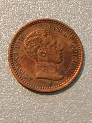 Moneda de Cobre Alfonso XIII