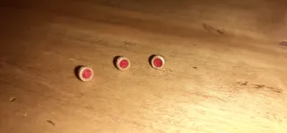 Parure Barbie anni 80 orecchini e anello oro rosso