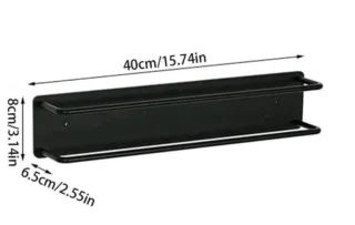 Toallero de pared de hierro negro