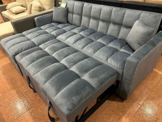 Sofá Cama Gris con Arcón