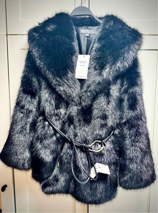 Abrigo pelo Zara Talla M
