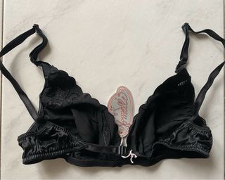 Reggiseno nero Vintage in Seta Tg 1