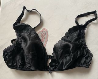 Reggiseno nero Vintage in Seta Tg 1