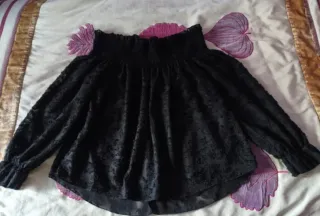 Blusa Shein Curve Negra Talla XL