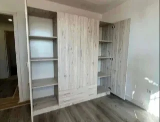 Armario modular madera color beige/marrón