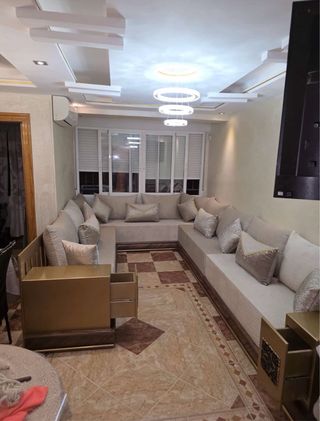 Salón Marroquí Beige y Dorado