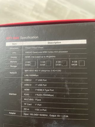 Smart TV Box con mando