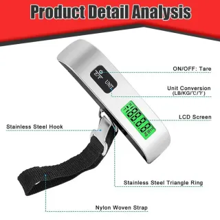 BASCULA PORTÁTIL DIGITAL 50KG