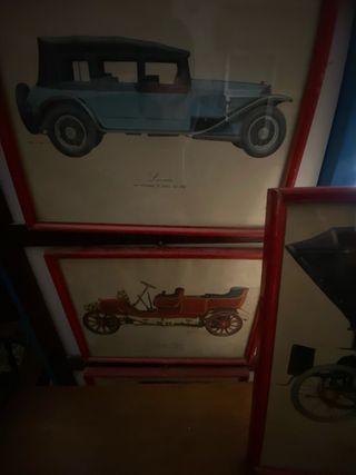 4 Quadri Auto d'Epoca
