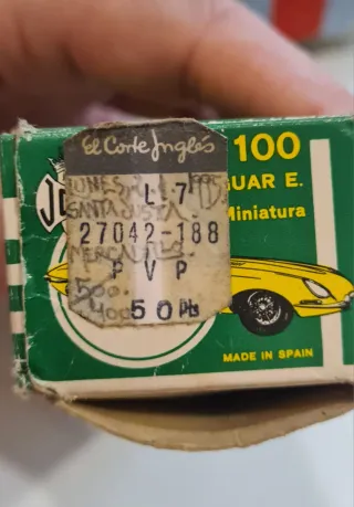 Coche Jaguar E-Type 1960 Juguete Rojo