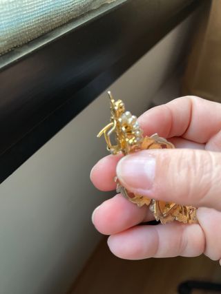 Aderezo Fallera Oro y Perlas