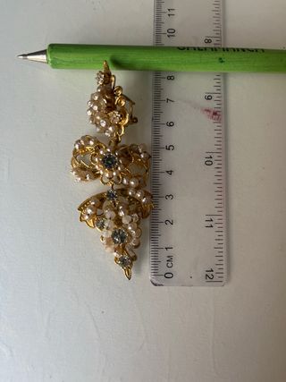 Aderezo Fallera Oro y Perlas