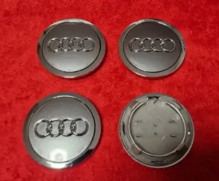 AUDI TAPAS  LLANTA BUJE EMBLEMA AUDI GRI