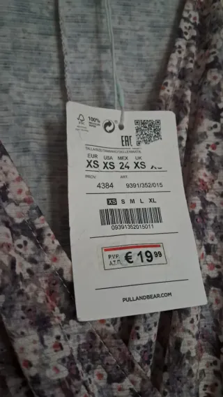 Vestido floral manga corta