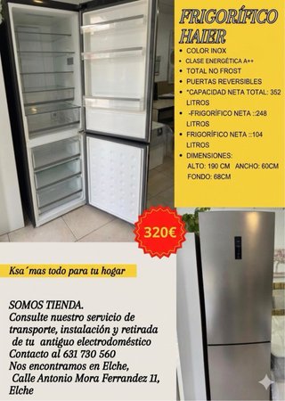 Frigorífico Haier Inox Total No Frost