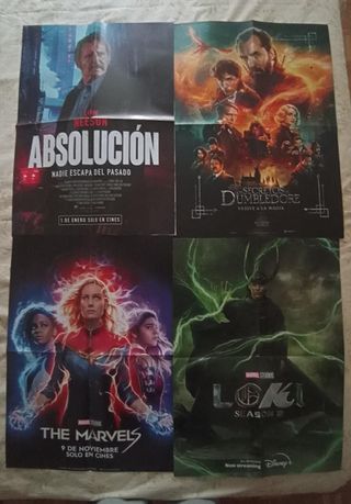 Lote 16 Posters Cine Nuevos 56,4x41cm