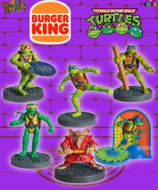 Action figure Donatello Tartarughe Ninja Burger Ki
