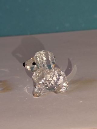 Coppia Cagnolini Swarovski Cristallo