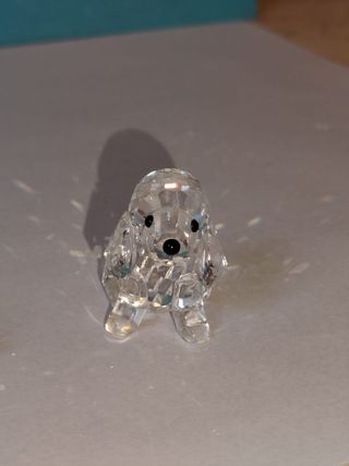 Coppia Cagnolini Swarovski Cristallo