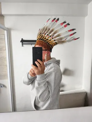 Penacho jefe indio plumas