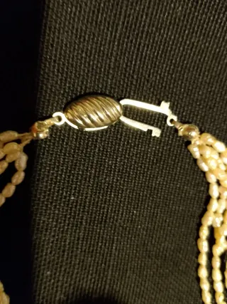 Collana 5 fili perle fiume