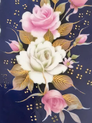 BANDEJA "CAPEANS" PORCELANA FINA  PARA TARJETERO