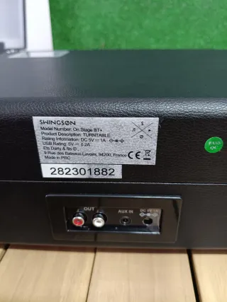 Tocadiscos Bluetooth Swingson On Stage + Negro