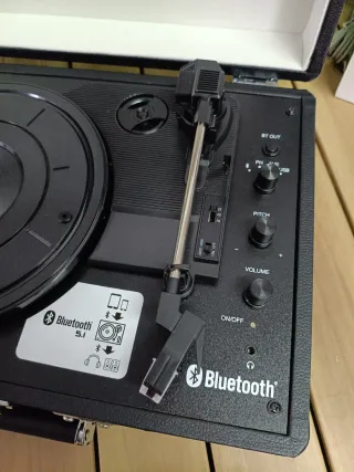 Tocadiscos Bluetooth Swingson On Stage + Negro