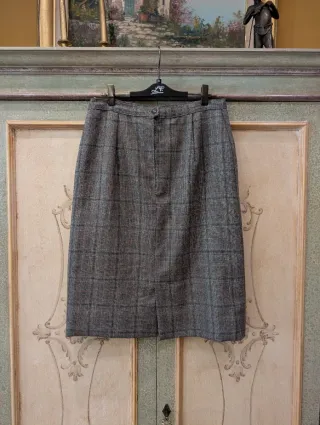 Gonna a quadri vintage, in ottime condizioni