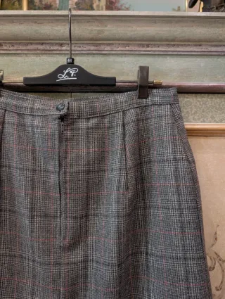 Gonna a quadri vintage, in ottime condizioni