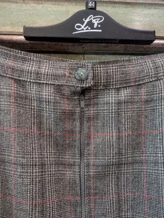 Gonna a quadri vintage, in ottime condizioni