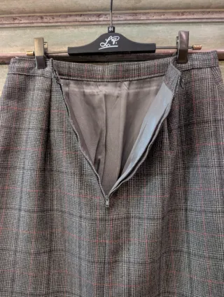 Gonna a quadri vintage, in ottime condizioni