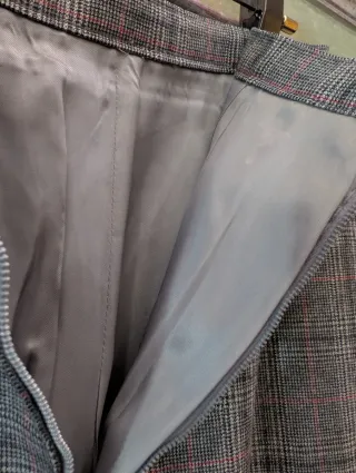 Gonna a quadri vintage, in ottime condizioni