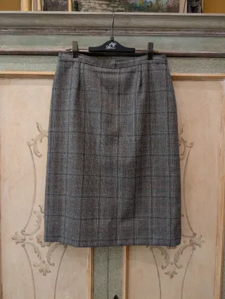 Gonna a quadri vintage, in ottime condizioni