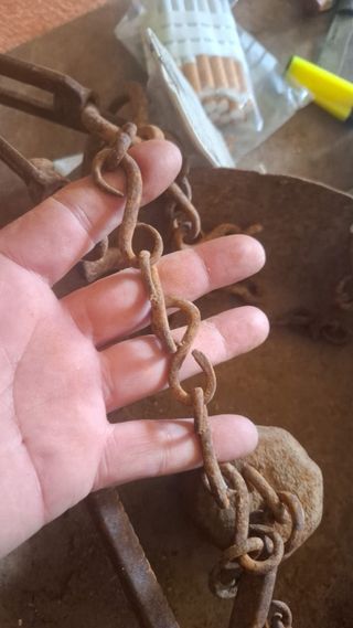 Antigua Balanza Romana Hierro Fundido