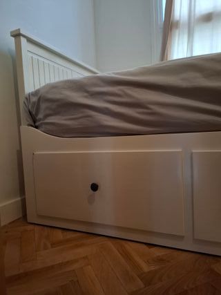 Cama Hemnes Diván Blanca Ikea con Cajones