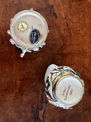 2 Piezas Porcelana Piamonte