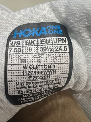 Hoka Clifton 9 Donna EU 39 1/3 UK 6