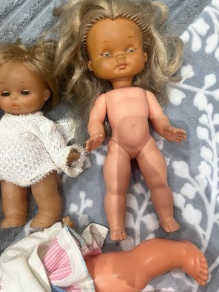 Lote 4 muñecas antiguas