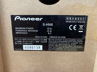 Altavoces Pioneer S-HM6 Negros